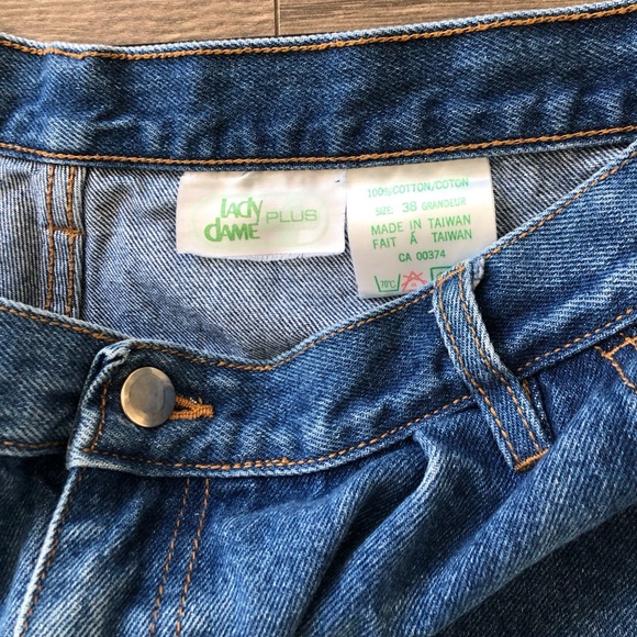Vintage Lady Dame Plus Mom Jeans - Picture 3 of 4